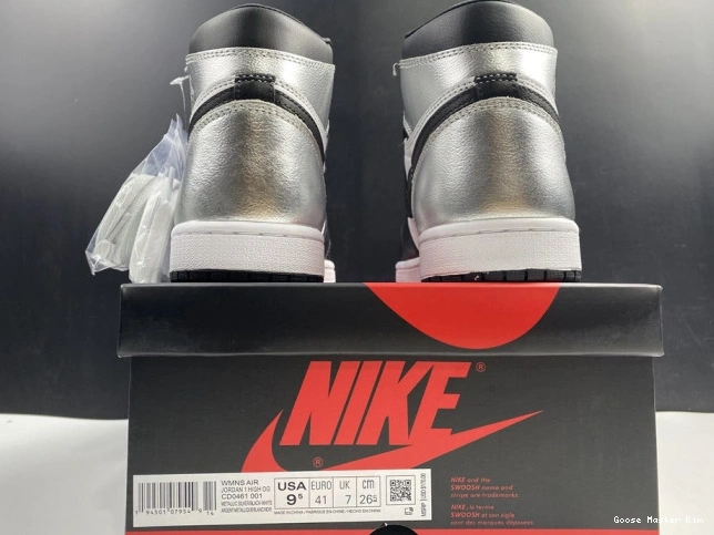 JORDAN SILVER HIGH WMNS 1 TOE AIR CD0461-001 OG 0714